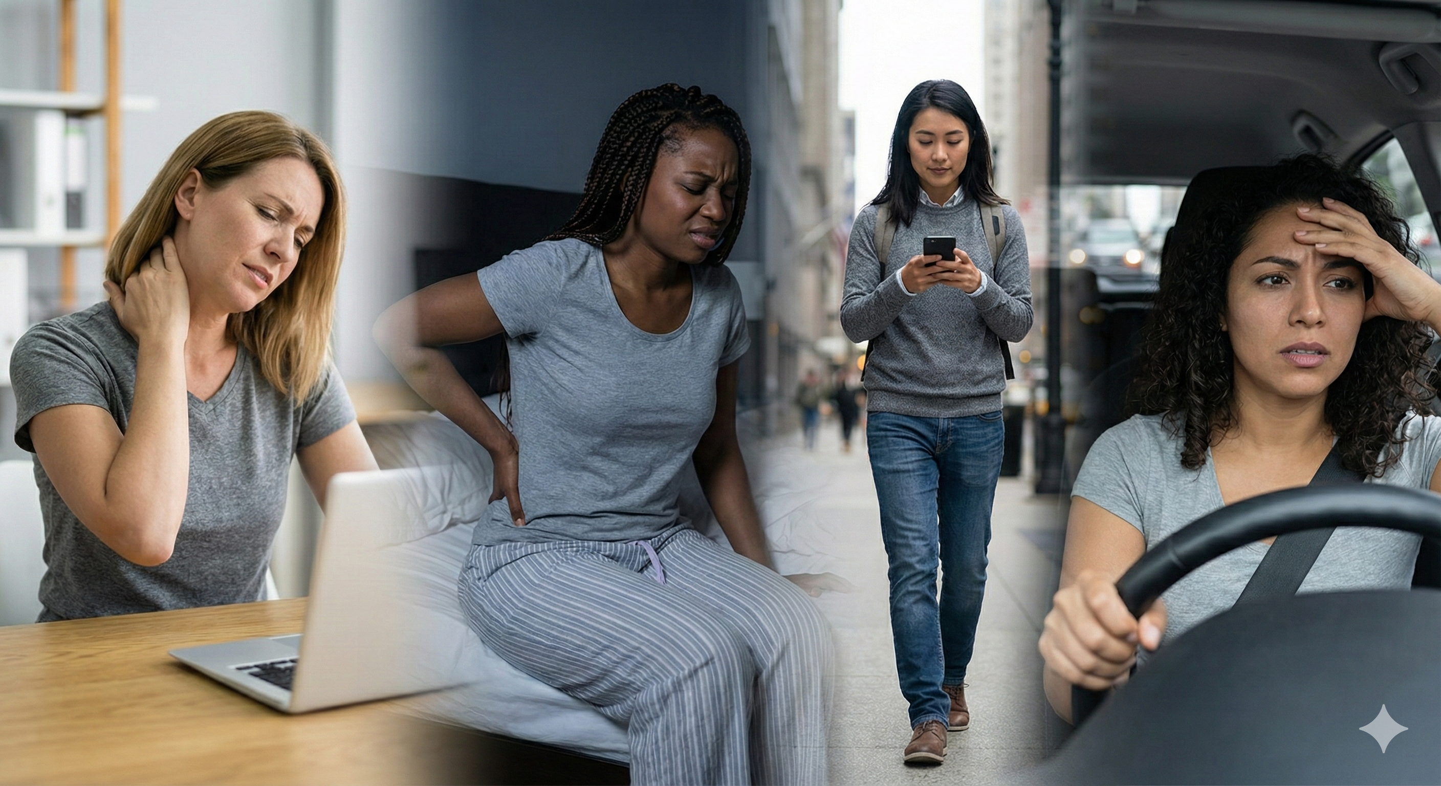 People experiencing pain in daily life